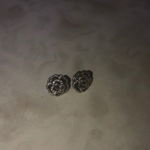 Pandora rose earrings